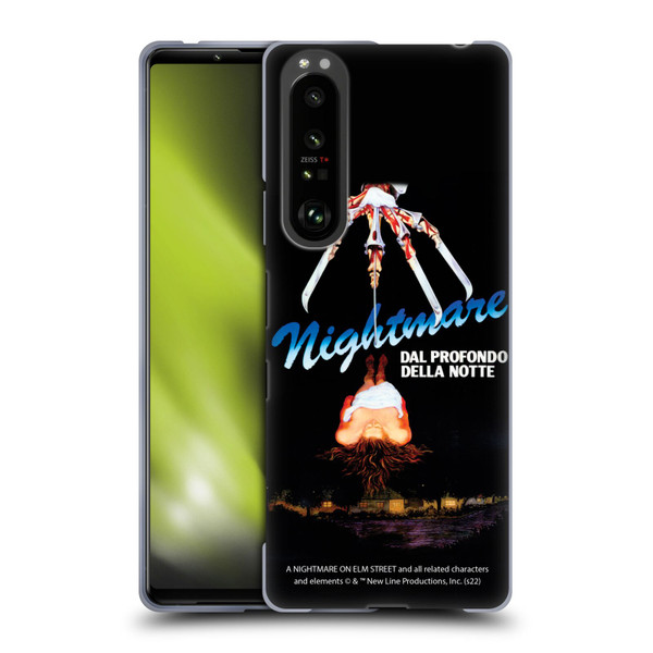 A Nightmare On Elm Street (1984) Graphics Nightmare Soft Gel Case for Sony Xperia 1 III