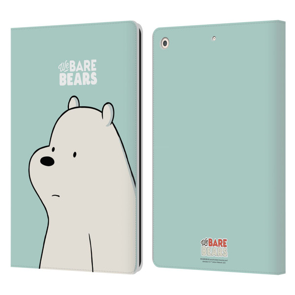 We Bare Bears Character Art Ice Bear Leather Book Wallet Case Cover For Apple iPad 10.2 2019/2020/2021
