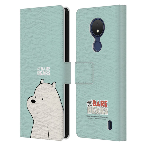 We Bare Bears Character Art Ice Bear Leather Book Wallet Case Cover For Nokia C21