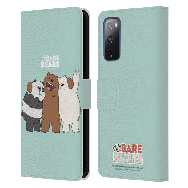We Bare Bears Character Art Group 1 Leather Book Wallet Case Cover For Samsung Galaxy S20 FE / 5G
