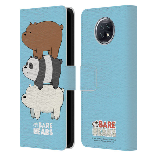 We Bare Bears Character Art Group 3 Leather Book Wallet Case Cover For Xiaomi Redmi Note 9T 5G
