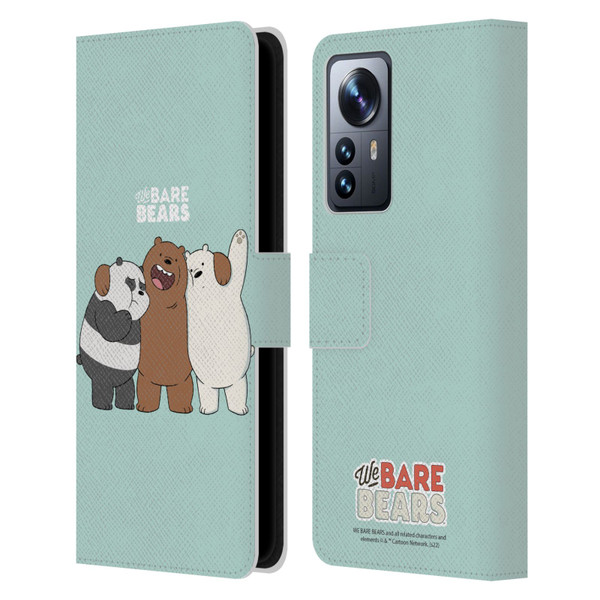 We Bare Bears Character Art Group 1 Leather Book Wallet Case Cover For Xiaomi 12 Pro