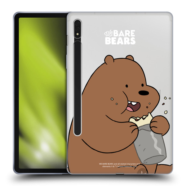 We Bare Bears Character Art Grizzly Soft Gel Case for Samsung Galaxy Tab S8