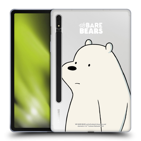 We Bare Bears Character Art Ice Bear Soft Gel Case for Samsung Galaxy Tab S8