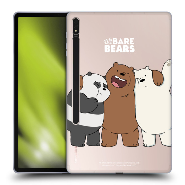 We Bare Bears Character Art Group 1 Soft Gel Case for Samsung Galaxy Tab S8 Plus