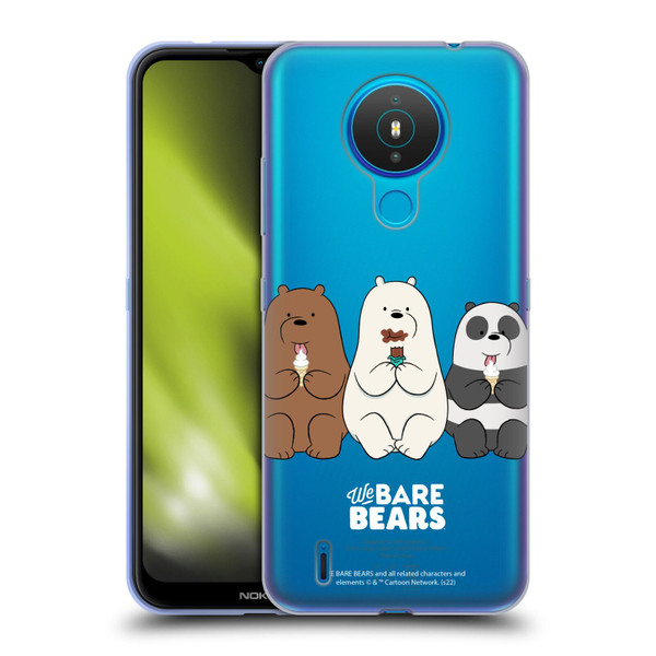 We Bare Bears Character Art Group 2 Soft Gel Case for Nokia 1.4