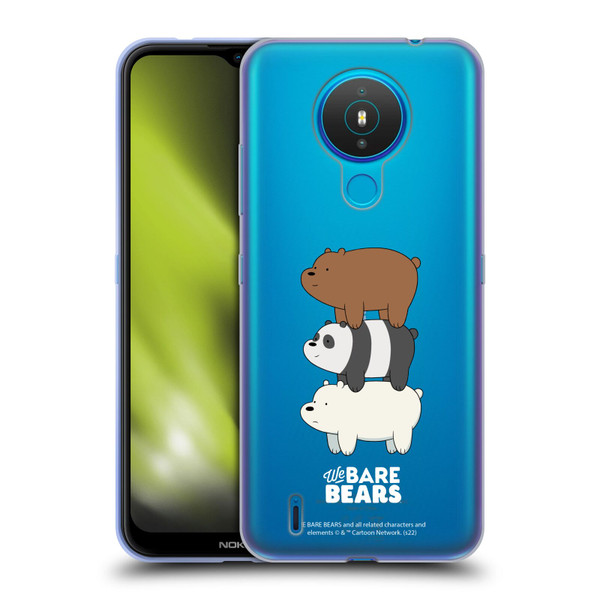 We Bare Bears Character Art Group 3 Soft Gel Case for Nokia 1.4