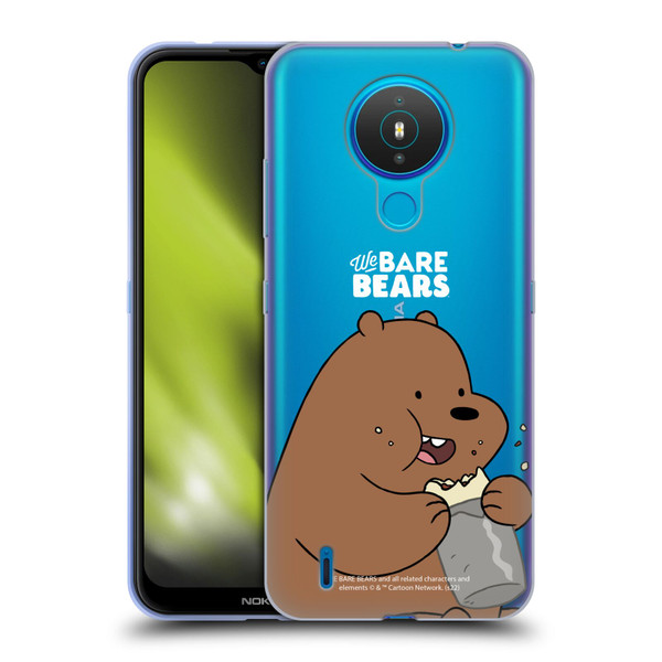 We Bare Bears Character Art Grizzly Soft Gel Case for Nokia 1.4