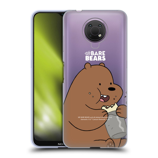 We Bare Bears Character Art Grizzly Soft Gel Case for Nokia G10