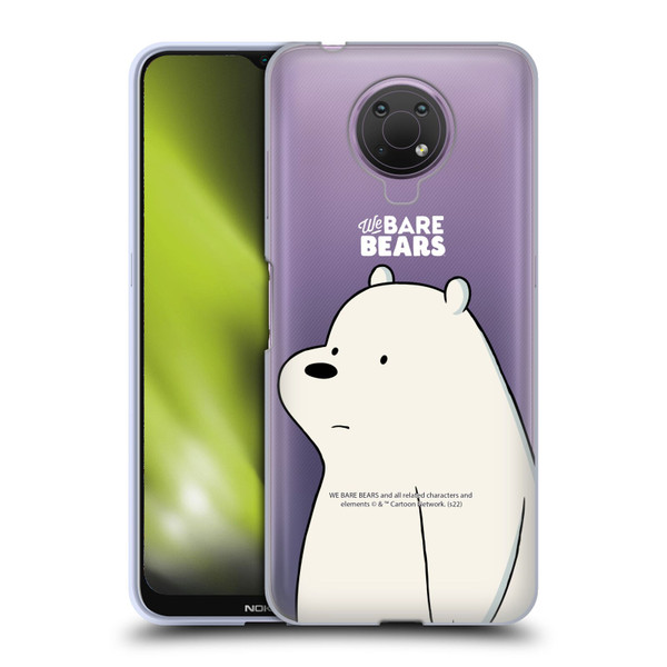 We Bare Bears Character Art Ice Bear Soft Gel Case for Nokia G10