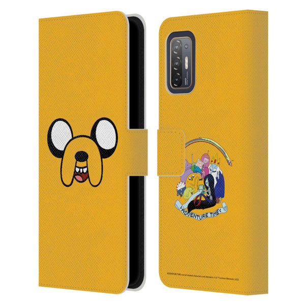 Adventure Time Graphics Jake The Dog Leather Book Wallet Case Cover For HTC Desire 21 Pro 5G