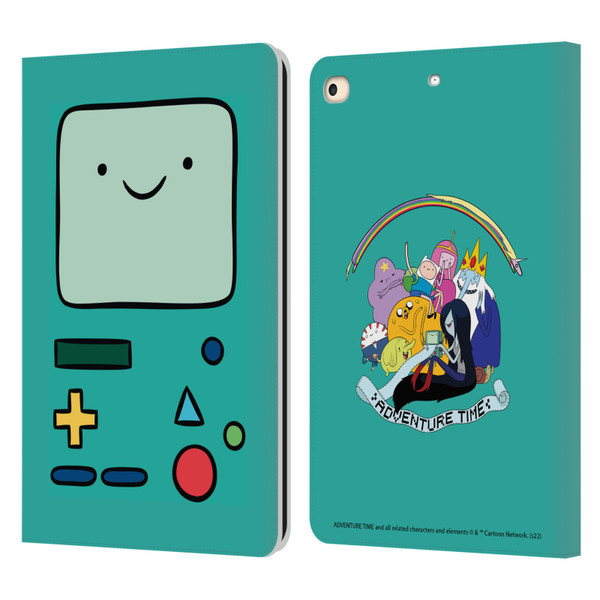 Adventure Time Graphics BMO Leather Book Wallet Case Cover For Apple iPad 9.7 2017 / iPad 9.7 2018