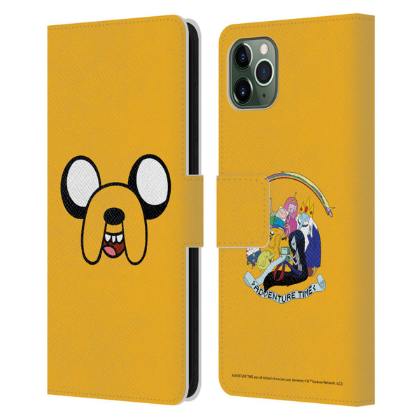 Adventure Time Graphics Jake The Dog Leather Book Wallet Case Cover For Apple iPhone 11 Pro Max