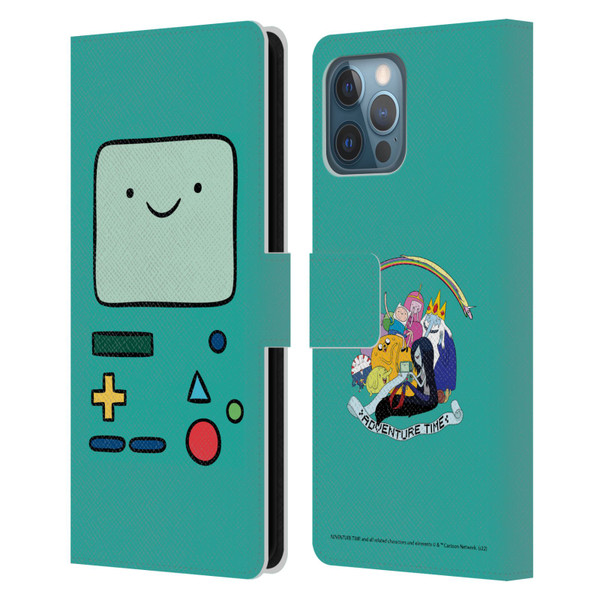 Adventure Time Graphics BMO Leather Book Wallet Case Cover For Apple iPhone 12 Pro Max