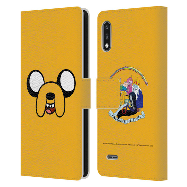 Adventure Time Graphics Jake The Dog Leather Book Wallet Case Cover For LG K22