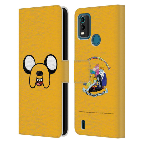 Adventure Time Graphics Jake The Dog Leather Book Wallet Case Cover For Nokia G11 Plus