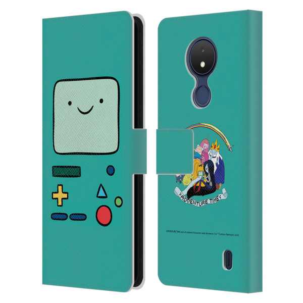 Adventure Time Graphics BMO Leather Book Wallet Case Cover For Nokia C21