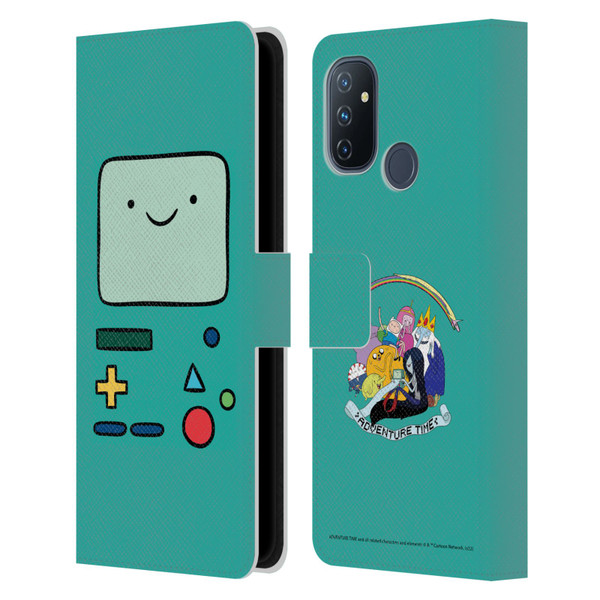 Adventure Time Graphics BMO Leather Book Wallet Case Cover For OnePlus Nord N100