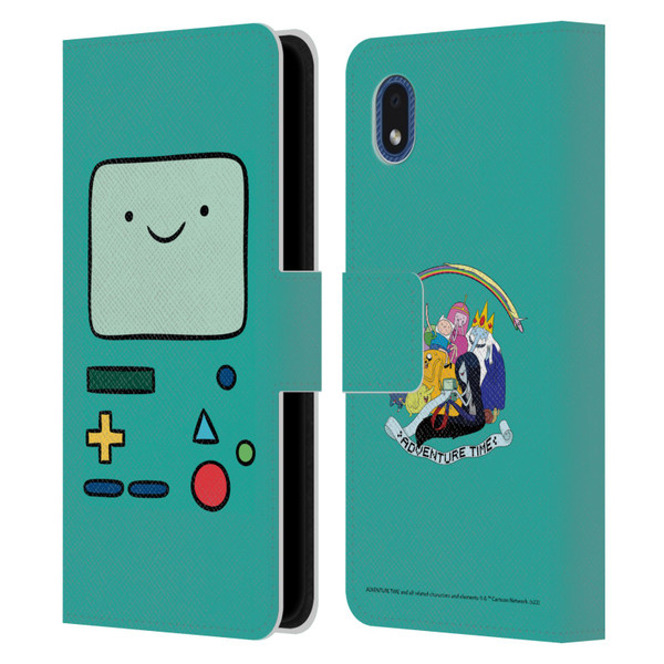 Adventure Time Graphics BMO Leather Book Wallet Case Cover For Samsung Galaxy A01 Core (2020)
