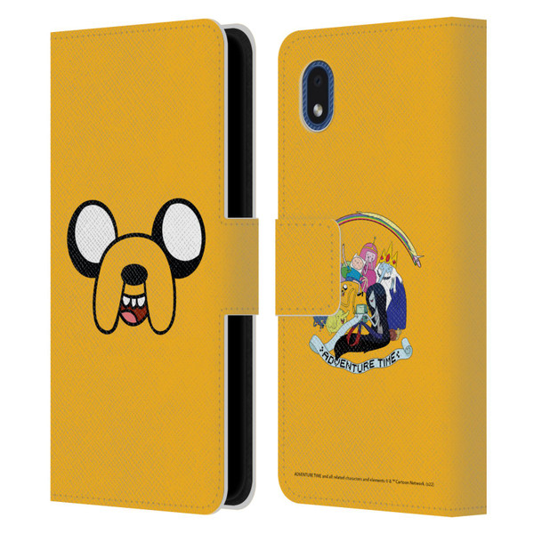 Adventure Time Graphics Jake The Dog Leather Book Wallet Case Cover For Samsung Galaxy A01 Core (2020)