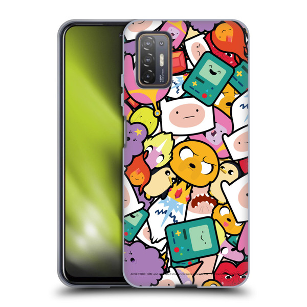 Adventure Time Graphics Pattern Soft Gel Case for HTC Desire 21 Pro 5G