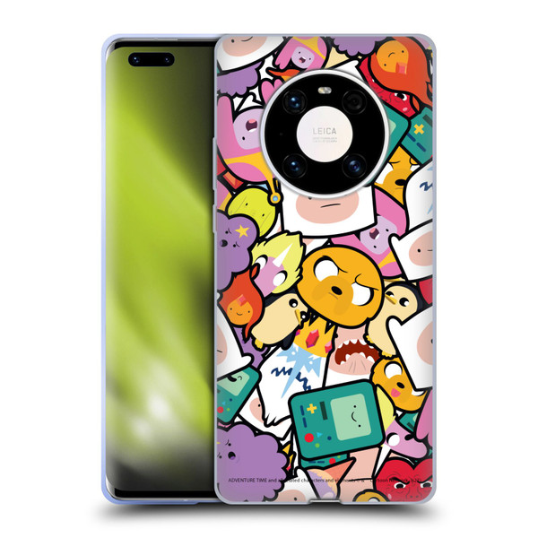 Adventure Time Graphics Pattern Soft Gel Case for Huawei Mate 40 Pro 5G