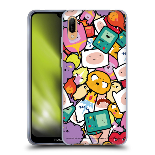 Adventure Time Graphics Pattern Soft Gel Case for Huawei Y6 Pro (2019)