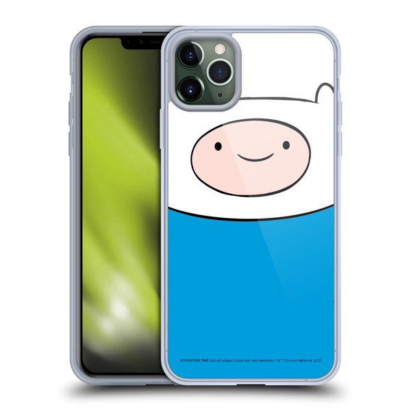 Adventure Time Graphics Finn The Human Soft Gel Case for Apple iPhone 11 Pro Max