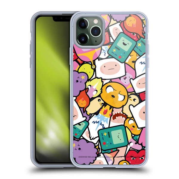 Adventure Time Graphics Pattern Soft Gel Case for Apple iPhone 11 Pro Max & MagSafe