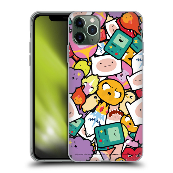 Adventure Time Graphics Pattern Soft Gel Case for Apple iPhone 11 Pro Max
