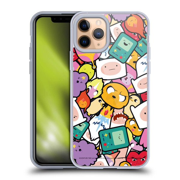 Adventure Time Graphics Pattern Soft Gel Case for Apple iPhone 11 Pro & MagSafe
