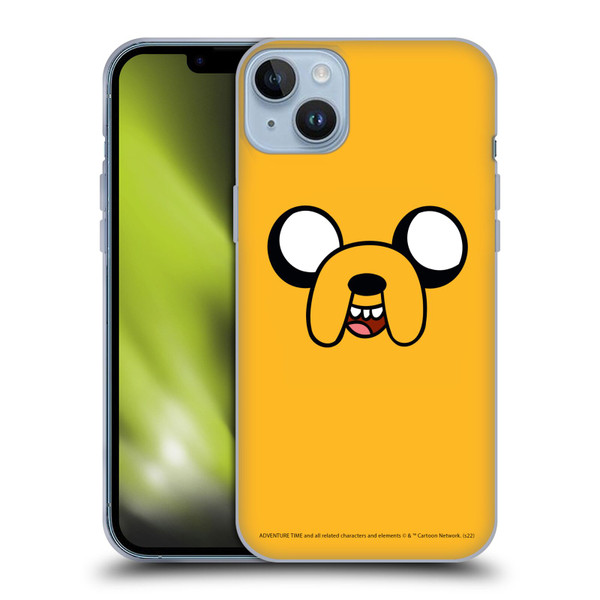 Adventure Time Graphics Jake The Dog Soft Gel Case for Apple iPhone 14 Plus