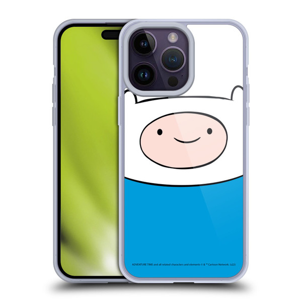 Adventure Time Graphics Finn The Human Soft Gel Case for Apple iPhone 14 Pro Max
