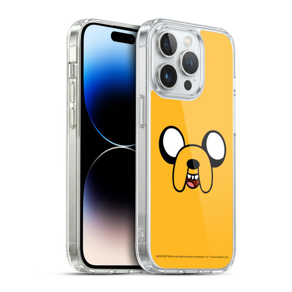 Adventure Time Graphics Jake The Dog Soft Gel Case for Apple iPhone 14 Pro & MagSafe