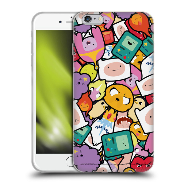 Adventure Time Graphics Pattern Soft Gel Case for Apple iPhone 6 Plus / iPhone 6s Plus