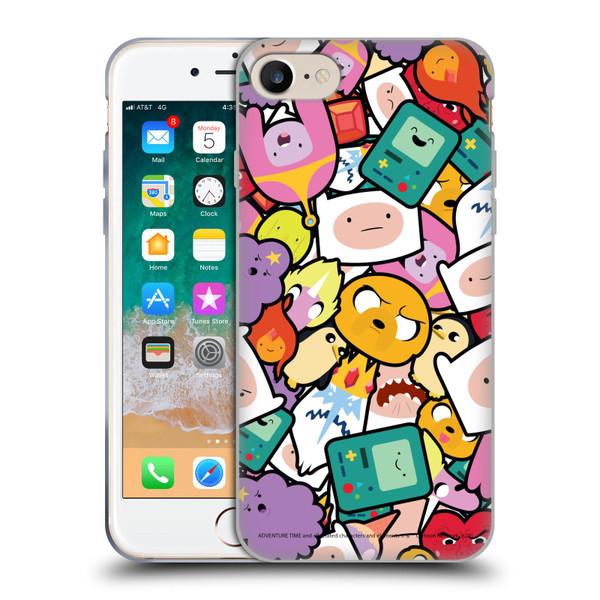 Adventure Time Graphics Pattern Soft Gel Case for Apple iPhone 7 / 8 / SE 2020 & 2022 & MagSafe