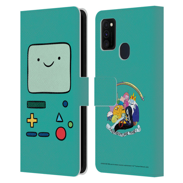 Adventure Time Graphics BMO Leather Book Wallet Case Cover For Samsung Galaxy M30s (2019)/M21 (2020)