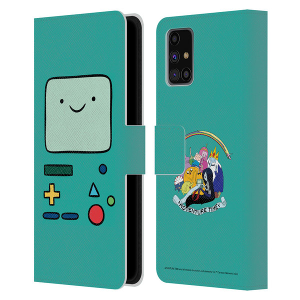 Adventure Time Graphics BMO Leather Book Wallet Case Cover For Samsung Galaxy M31s (2020)