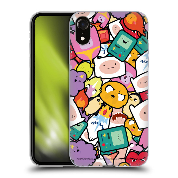 Adventure Time Graphics Pattern Soft Gel Case for Apple iPhone XR