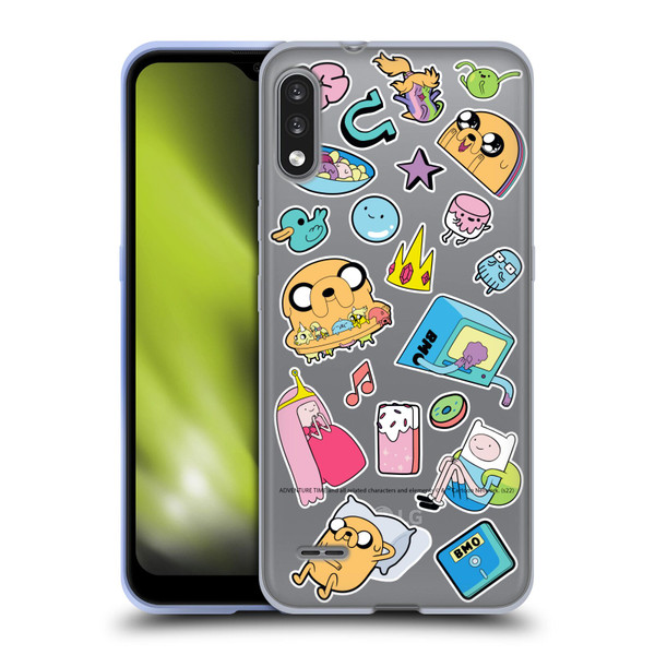 Adventure Time Graphics Icons Soft Gel Case for LG K22