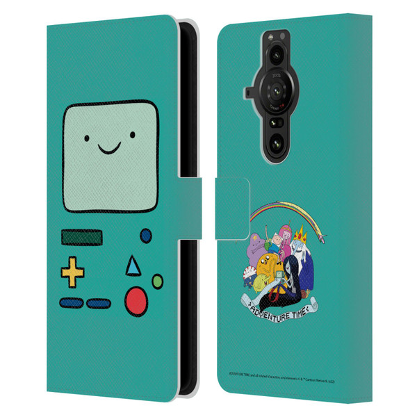Adventure Time Graphics BMO Leather Book Wallet Case Cover For Sony Xperia Pro-I