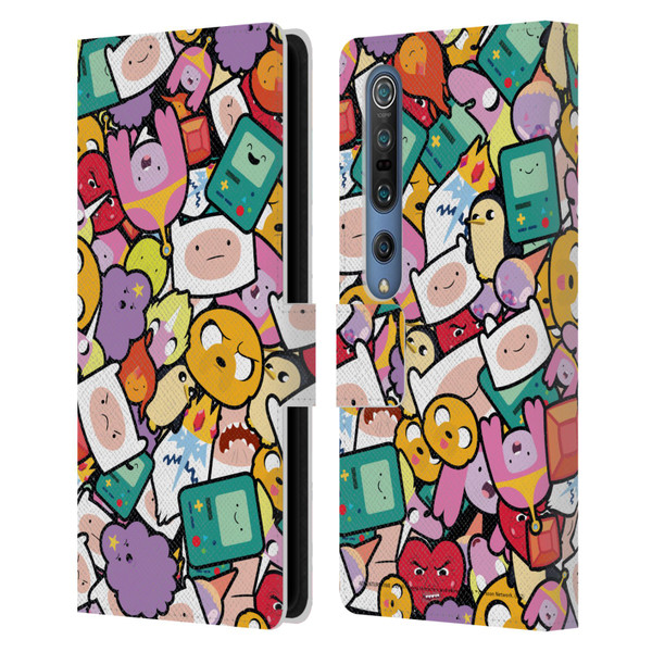 Adventure Time Graphics Pattern Leather Book Wallet Case Cover For Xiaomi Mi 10 5G / Mi 10 Pro 5G