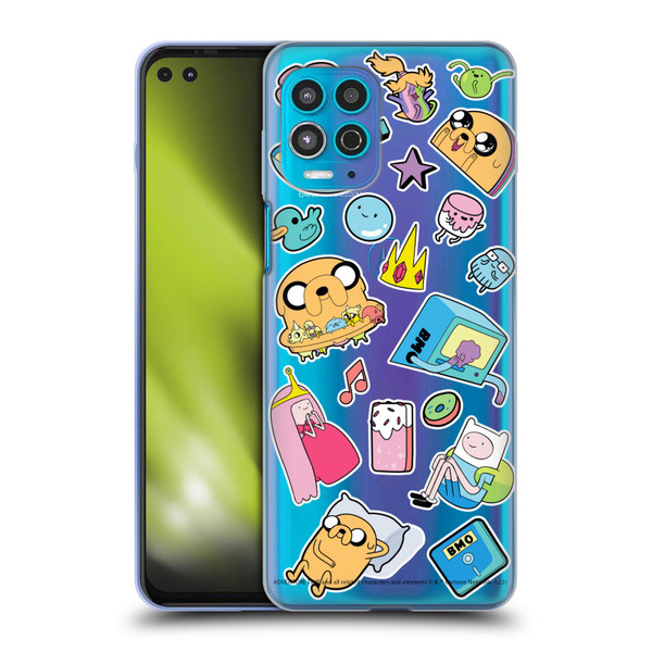 Adventure Time Graphics Icons Soft Gel Case for Motorola Moto G100