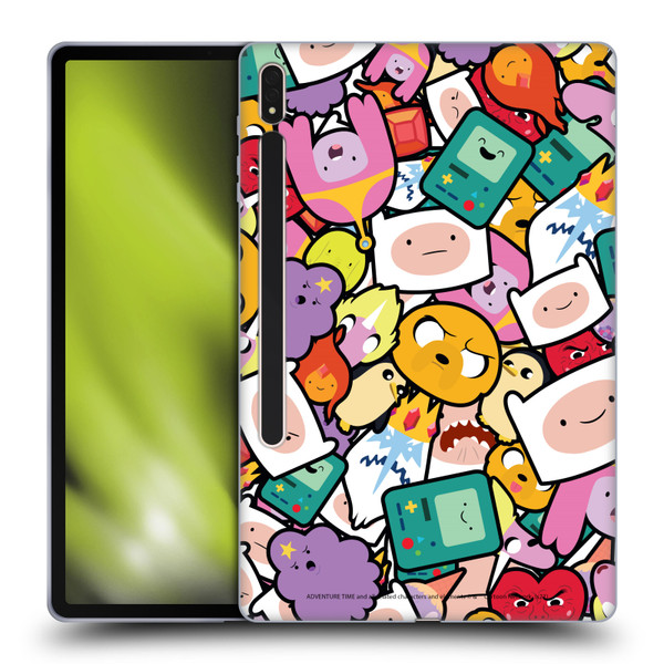 Adventure Time Graphics Pattern Soft Gel Case for Samsung Galaxy Tab S8 Plus
