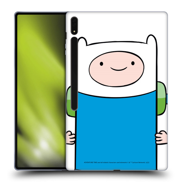 Adventure Time Graphics Finn The Human Soft Gel Case for Samsung Galaxy Tab S8 Ultra