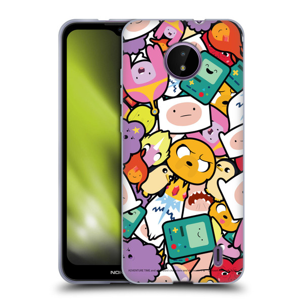 Adventure Time Graphics Pattern Soft Gel Case for Nokia C10 / C20