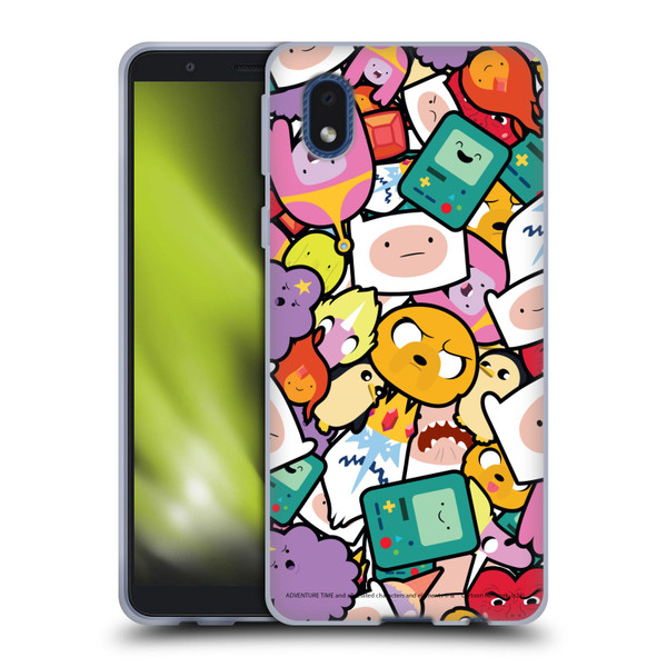 Adventure Time Graphics Pattern Soft Gel Case for Samsung Galaxy A01 Core (2020)