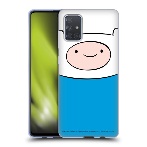 Adventure Time Graphics Finn The Human Soft Gel Case for Samsung Galaxy A71 (2019)