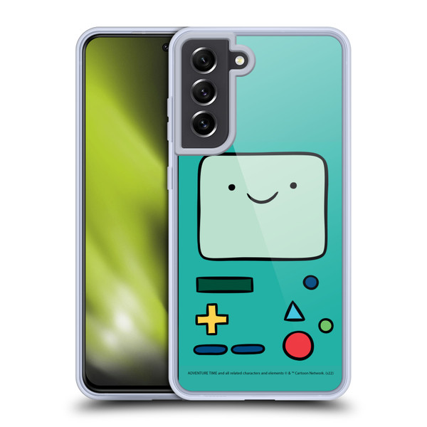Adventure Time Graphics BMO Soft Gel Case for Samsung Galaxy S21 FE 5G & MagSafe