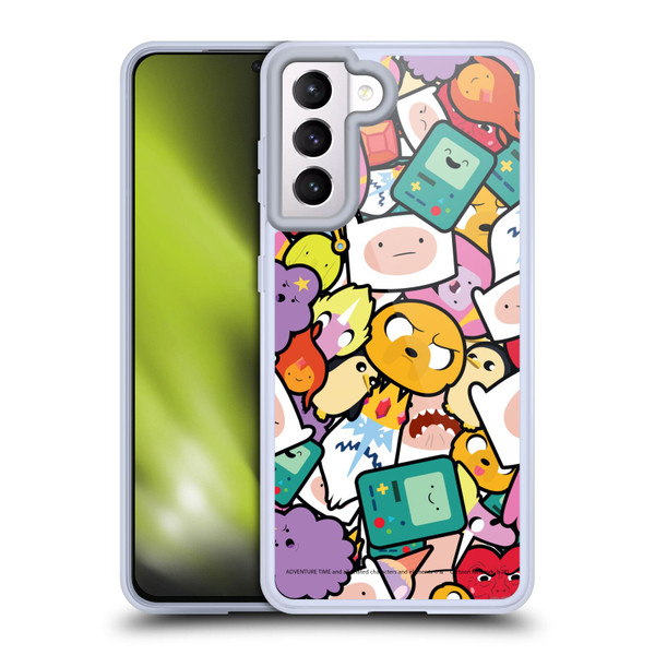 Adventure Time Graphics Pattern Soft Gel Case for Samsung Galaxy S21 5G & MagSafe